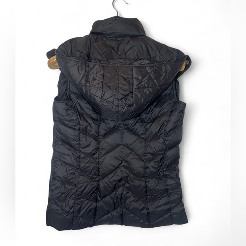 Michael Kors MK Ultra Light Weight Hooded Quilted Puffer Down Vest Black XS - Picture 3 of 10