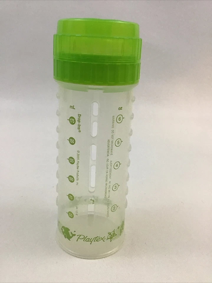 Bolsa Playtex Biberón Lima Gr Diseño Drop Ins 8 Onzas Tapa Pezón De Colección 2005 Foto 4 de 4