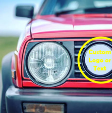 CUSTOM HELLA Style Light Cover Set VW Mk1 Mk2 Golf 16v GTI Spot Light Protector