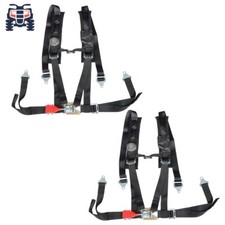 Pair Of 4 Point 2 Padded For Polaris Rzr Xp S 4 1000 Black Seat Belt Harness Us