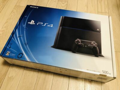 PS4 Jet Black Original 500GB Console Box Sony PlayStation 4 PS4 Jet Black Original 500GB Console Box Sony PlayStation 4