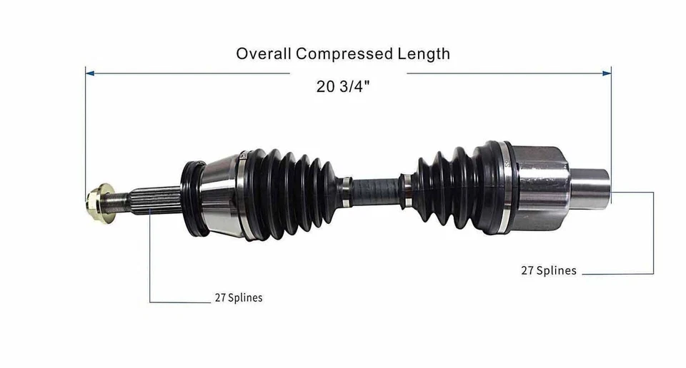 Nuevo eje CV delantero derecho OE para Mazda B2300 2001-2002 2,3 L garantía de por vida Foto 4 de 4