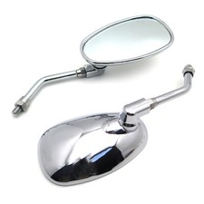 Motorcycle Racing Mirrors 10mm For Yamaha V Star 1100 Xvs1100 Custom 2000 Chrome