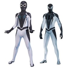 Kids Spider-Man PS5 Negative Suit Cosplay Costume Marvel Outfit