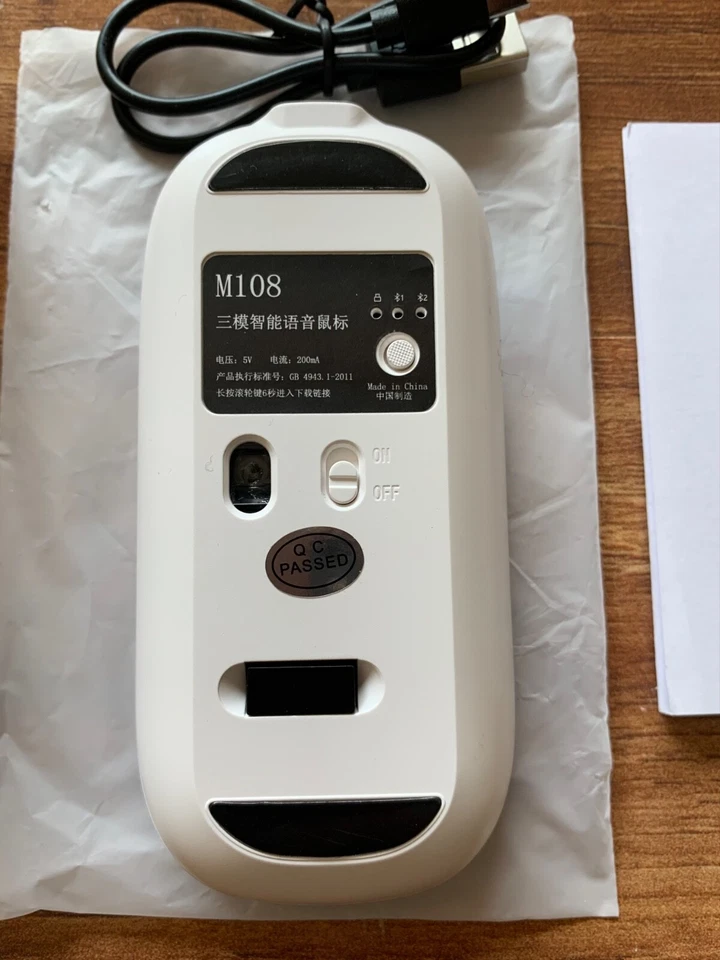 Wireless Rechargeable Intelligent Mouse 2.4G Wireless Ergonomic AI Voice Mouse - Image 3 of 4