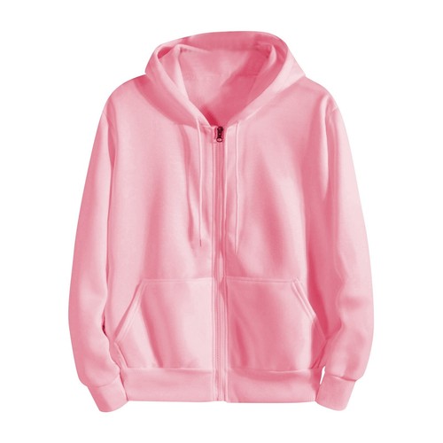 Herren Full Zip Sweatshirt Fleece Hoodie Klassisch Solide Freizeitjacke mit Taschen - Bild 10 von 23