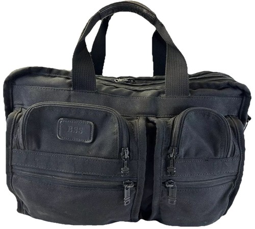 TUMI Alpha Expandable Organizer Laptop Briefcase Ballistic Canvas Duffel Bag