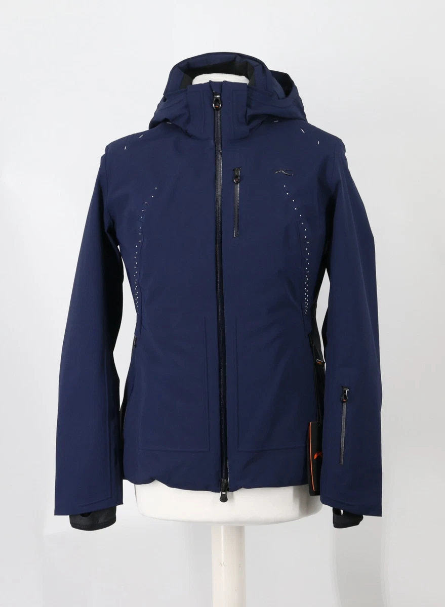 KJUS EDELWEISS WOMENS SKI JACKET NAVY 38 M EP