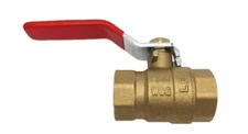 THEWORKS 1-1/2 in. Brass FIP x FIP Threaded Full Port Ball Valve