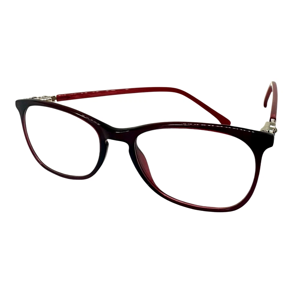 Monturas cuadradas para gafas para mujer lentes de demostración de acetato negro/plateado 52-17-140 Foto 3 de 4