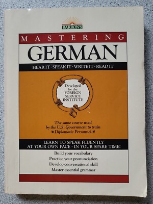 1985 Mastering German: Book Only [Mastering Series: Level 1] Foreign Service