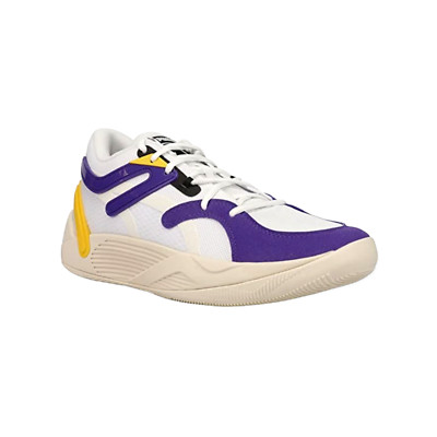PUMA TRC Blaze Court Basketball Sneaker Shoes White / Spectra Yellow Size 11.5