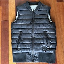 MOOSE KNUCKLES Women's Bouchard Down Reversible Vest S Black EUC Ret 650 Chic