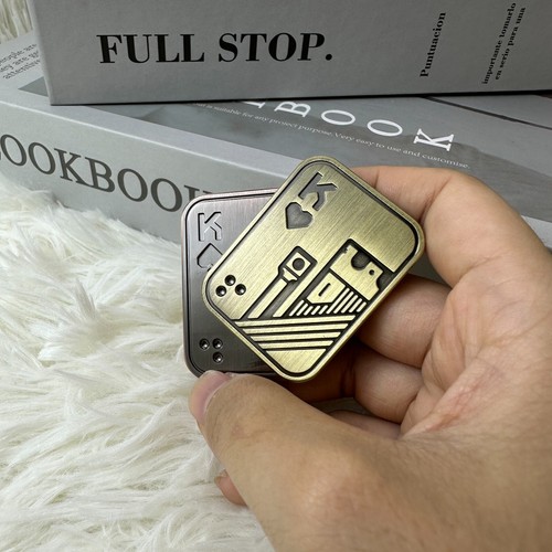 Push Card Fidget Slider EDC Fidget Slider Magnetico Metallo ADHD Anti Stress Giocattoli - Foto 26 di 39