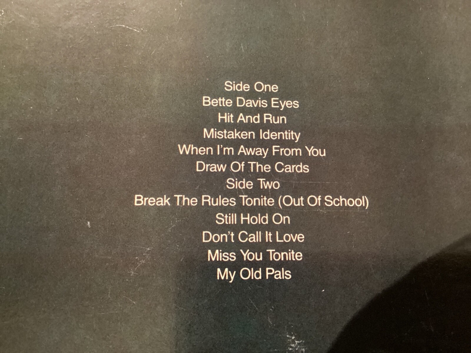 KIM CARNES MISTAKEN IDENTITY-EMI SO-17052, EXC. COND/FREE POSTAGE!!!!