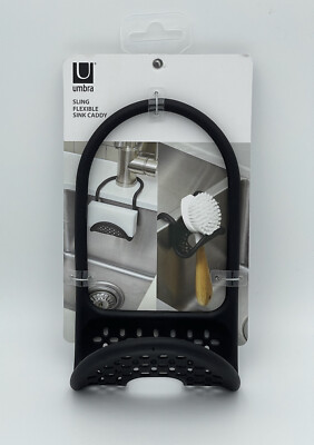 Umbra Flexible Sling Sink Caddy Black