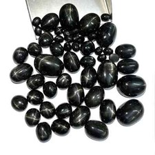 Natural Black Star Diopside Oval Cabochon Gemstone 4-8 Pcs 11 14-17 23 MM 104 CT