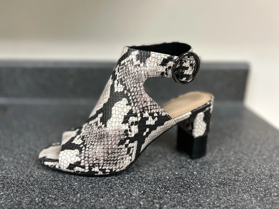 Sandalias de tacón alto Alfani Step n Flex zapatos estampado de lagarto talla 6,5 M Foto 3 de 4