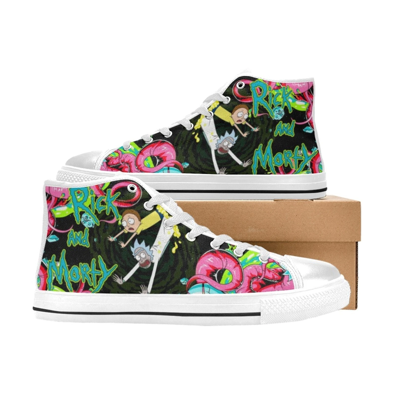 Rick and Rickandmorty  Men's Athletic High Top Sneaker