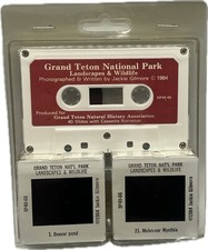 1984 Grand Teton National Park Landscape & Wildlife Slides w/ Cassette Narration