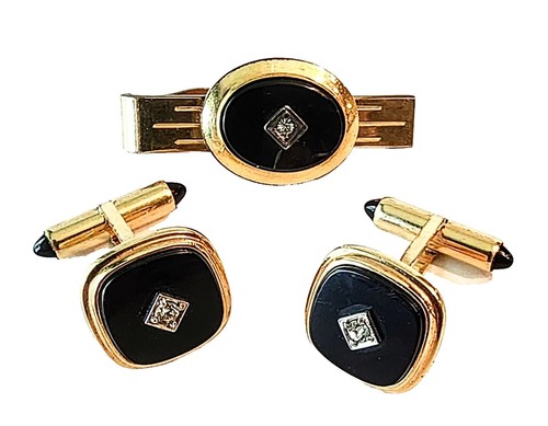 Boutons De Manchette Vintage Krementz - Initiales Gravées LWW - Occasion Pour Homme