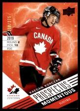 2021-22 UPPER DECK TEAM CANADA PROSPECTUS MOMENTOUS Kaedan Korczak /275 #4