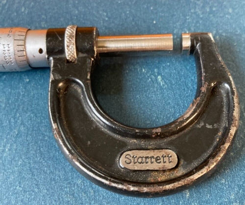 Older Starrett No. 436-1 inch Outside Micrometer USA W/plastic CMCTW Case - Picture 5 of 6
