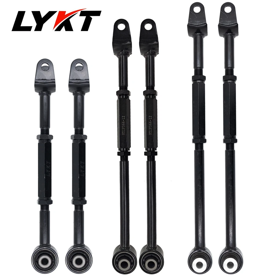 LYKT 6pcs Rear Camber&Toe Adjustable Arms for Infiniti M35h、M37、M56、Q50、Q60、Q70 Foto 4 de 4