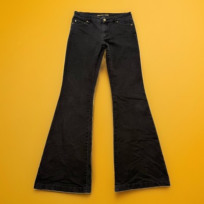 Michael Kors Jeans Selma Flare Damen Gr. 38 (US 8) Schwarz Schlaghose M #CC7-6