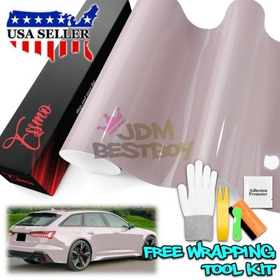 ESSMO PET Super Gloss Uyuni Salt Pink Vehicle Vinyl Wrap Decal Sheet Like Paint