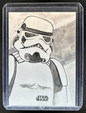 2024 Topps Chrome Star Wars Galaxy Stormtrooper Sketch Michelle Rayner Auto #1/1