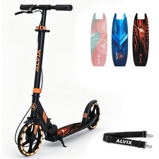 ALVIX Kinderroller mit 200 mm LED-Leuchtr&auml;dern, h&ouml;henverstellbar mit Tragegurt