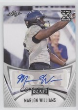 2021 Leaf Draft Auto Marlon Williams #BA-MW2 Auto 0x1