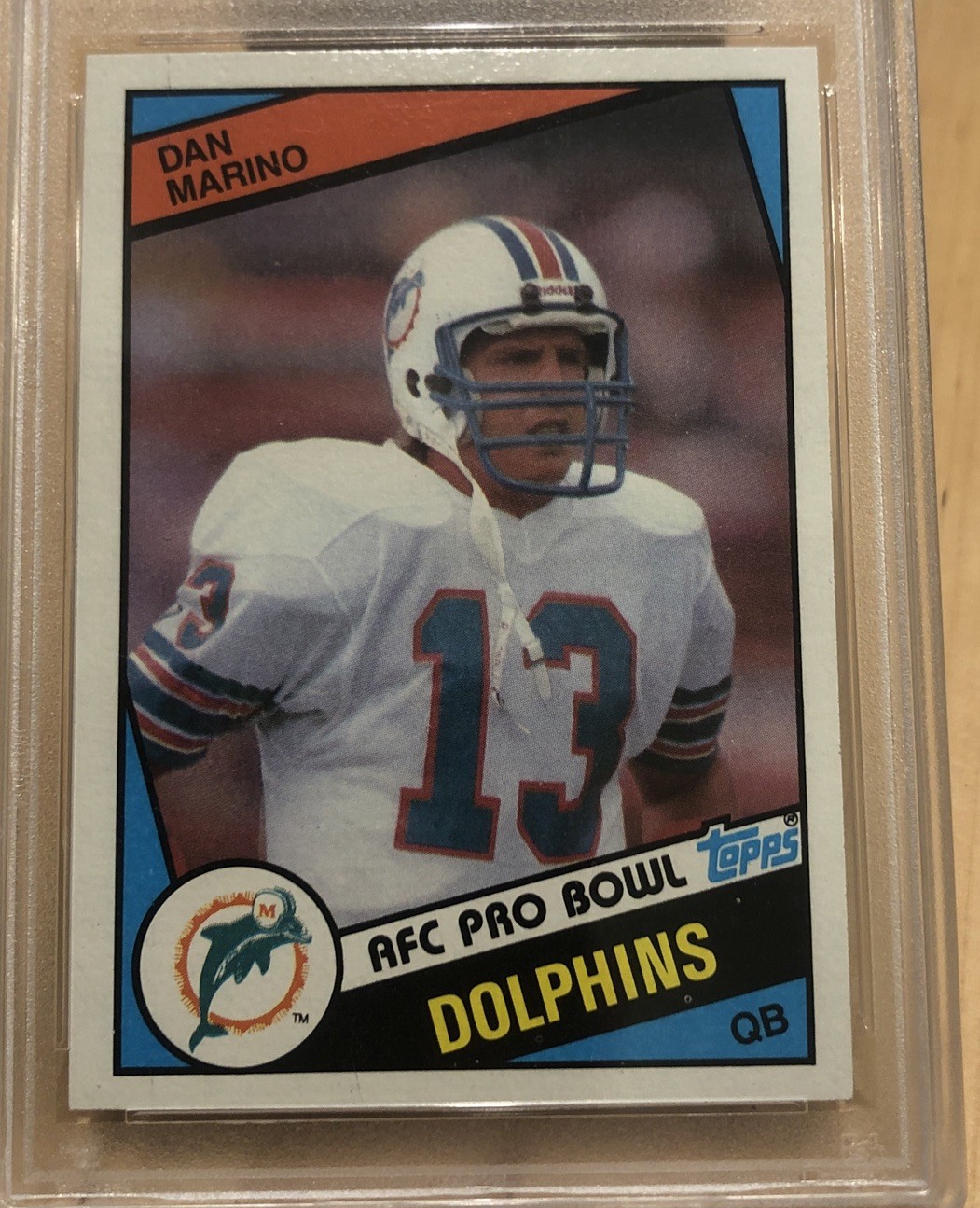 1984 Topps #123 Dan Marino RC PSA 9 view 3