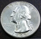 1942-D Washington Quarter — photo from another recent sale