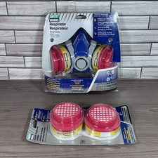 Safety Works Toxic Dust Respirator, Half-Mask SWX00319 With Extra Cartridges