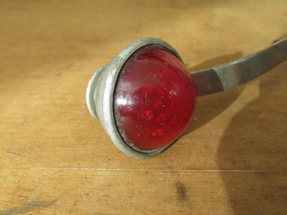 DOUBLE PHARES VERRE ARRIERE VELO VILLE RANDONNEUSE TOURISTE ROUTE ANCIEN BICYCLE - Photo 2/4