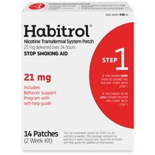 Habitrol Nicotine Transdermal System Patch Step 1 , Stop Smoking Aid 21 mg 