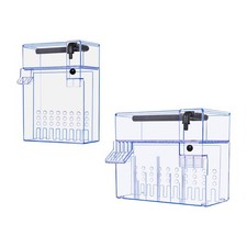 Fish Tank Filter Box with Lid Double Filtration System Aquarium Drip Overflow