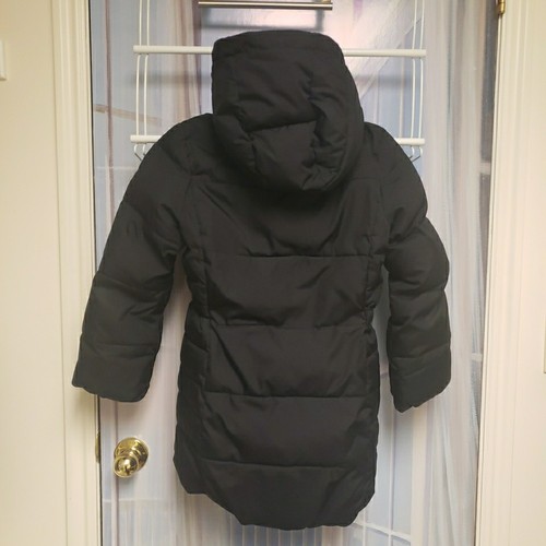 GAP Kids Girls ColdControl Long Warm Puffer Coat Jacket Sz M ( 8-9 ) Black Hood - Picture 2 of 11