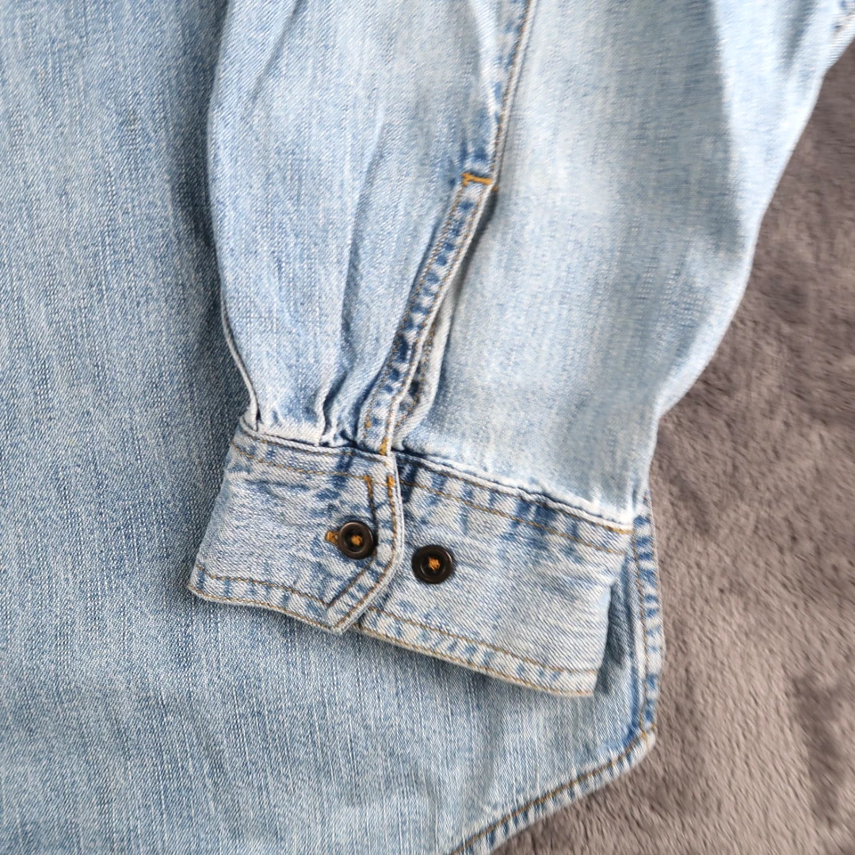 Vintage Route 66 Original Clothing Co Mens Denim Shirt L Large Blue Oversized - Image 3 of 4