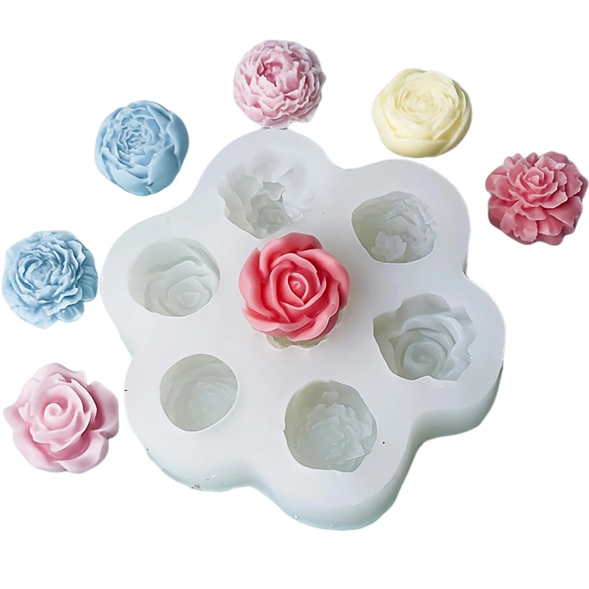 Stampo Per Candele In Silicone - BUQUET DI ROSA | Con Le Api Distribuzione