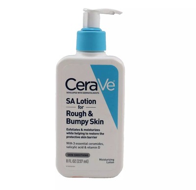 CeraVe SA Lotion for Rough & Bumpy Skin Vitamin D Hyaluronic Salicylic Acid 8 oz
