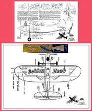 Scientific Model Airplane Plans (UC): Golden Hawk 18" for .035-.074 (Musciano)