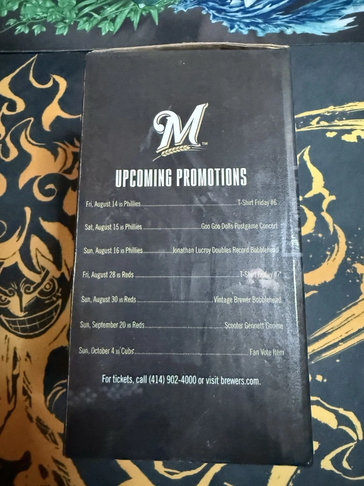 2015 BOB UECKER MILWAUKEE BREWERS BOBBLEHEAD MLB SGA Stadium Chair Baseball HOF - Image 2 of 4