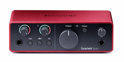 Focusrite Scarlett Solo 4th Gen USB Audio Interface 2 Kanal USB 2.0 Studio Sound