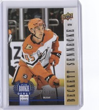 2025-26 Upper Deck Rookie Debut #21 Beckett Sennecke Blue #/249
