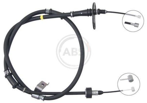 A.B.S. Handbremsseil Bremsseil Seilzug Feststellbremse Hinten Links K17480-image