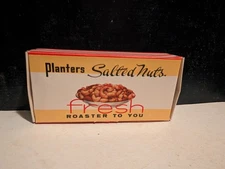 Planters Peanut Cardboard Salted Nuts fresh Roaster To You Box 1960's Lot#54