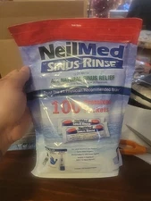 NeilMed Sinus Rinse All Natural Sinus Relief 100 Premixed Refill Packets  